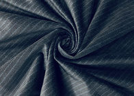 قماش مخملي مخطط أزرق أسود 240GSM 100٪ بوليستر طباعة حرارية