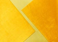 210GSM قماش قطيفة قماش / 100٪ قماش قطيفة بوليستر أصفر ذهبي اللون
