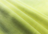 300GSM قماش قطيفة قماش قابل للبسط / 92 بوليستر 8 Spandex Warp Knitting Light أصفر