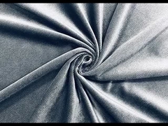 200GSM نسيج البوليستر المخملي القيواني للصوفة لون الرمادي الثنائي