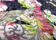 2 نغمة محترقة Micro Velvet Fabric لفستان Lady زهري وردي 190GSM 94٪ بوليستر