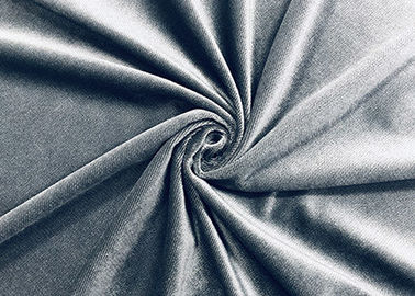 200GSM البوليستر المخملية النسيج الموجبة للأريكة لون رمادي نسيج قطني طويل