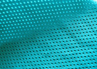 140GSM 93 ٪ بوليستر فراشة شبكة نسيج للملابس الرياضية بطانة الفيروز الأزرق
