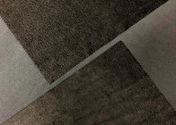 210GSM Micro Velvet Fabric / Velvet Fabric Material Cross Cross Brown